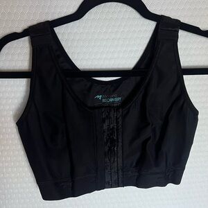 2pk (Black/Tan) PostOp Recovery Bras - Size 36 D/E